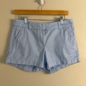 J.Crew Factory Women's Cotton Twill Chino Shorts 
light Blue 4